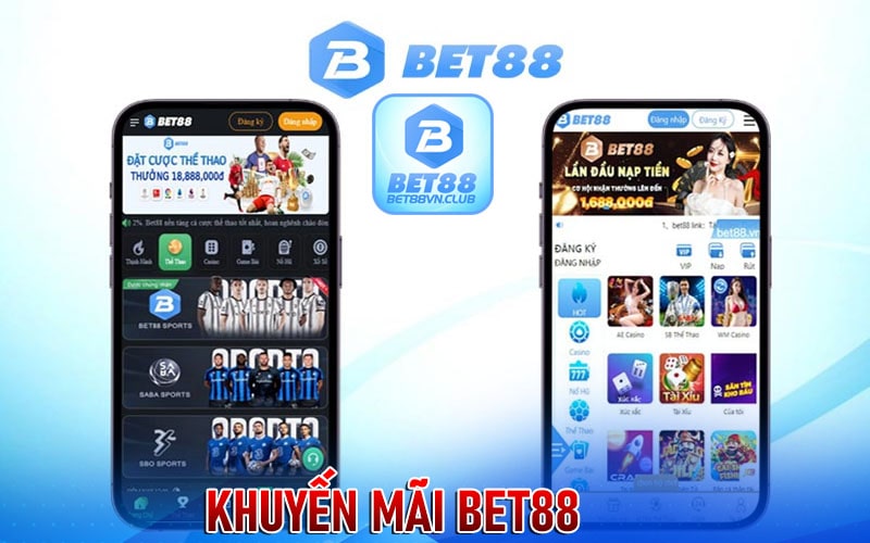 Một số khuyến mãi mà nhà cái bet88 cung cấp